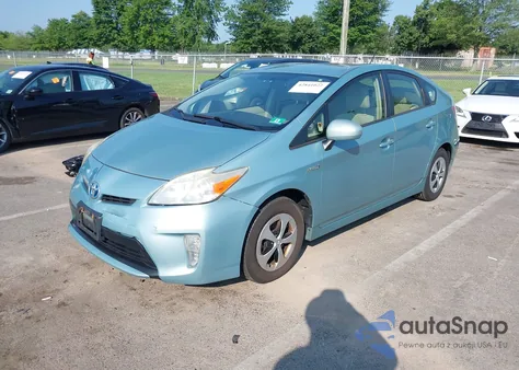2012 Toyota Prius z USA, uszkodzony, nr VIN JTDKN3DUXC1533173